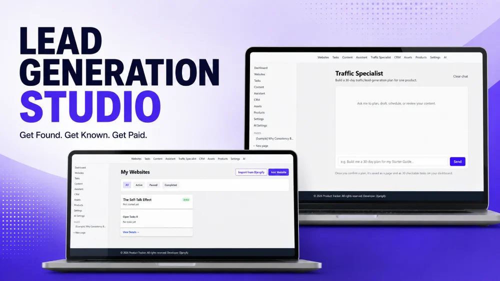 Lead Generation Studio Documentation Get Found. Get Known. Get Paid.