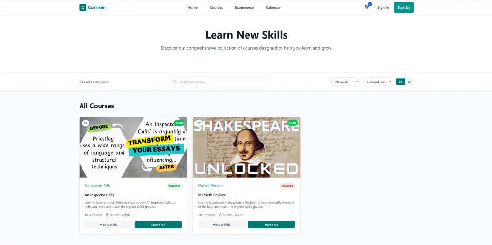 Virtual Learning Environment