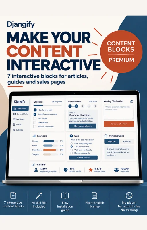 Djangify Content Blocks Premium