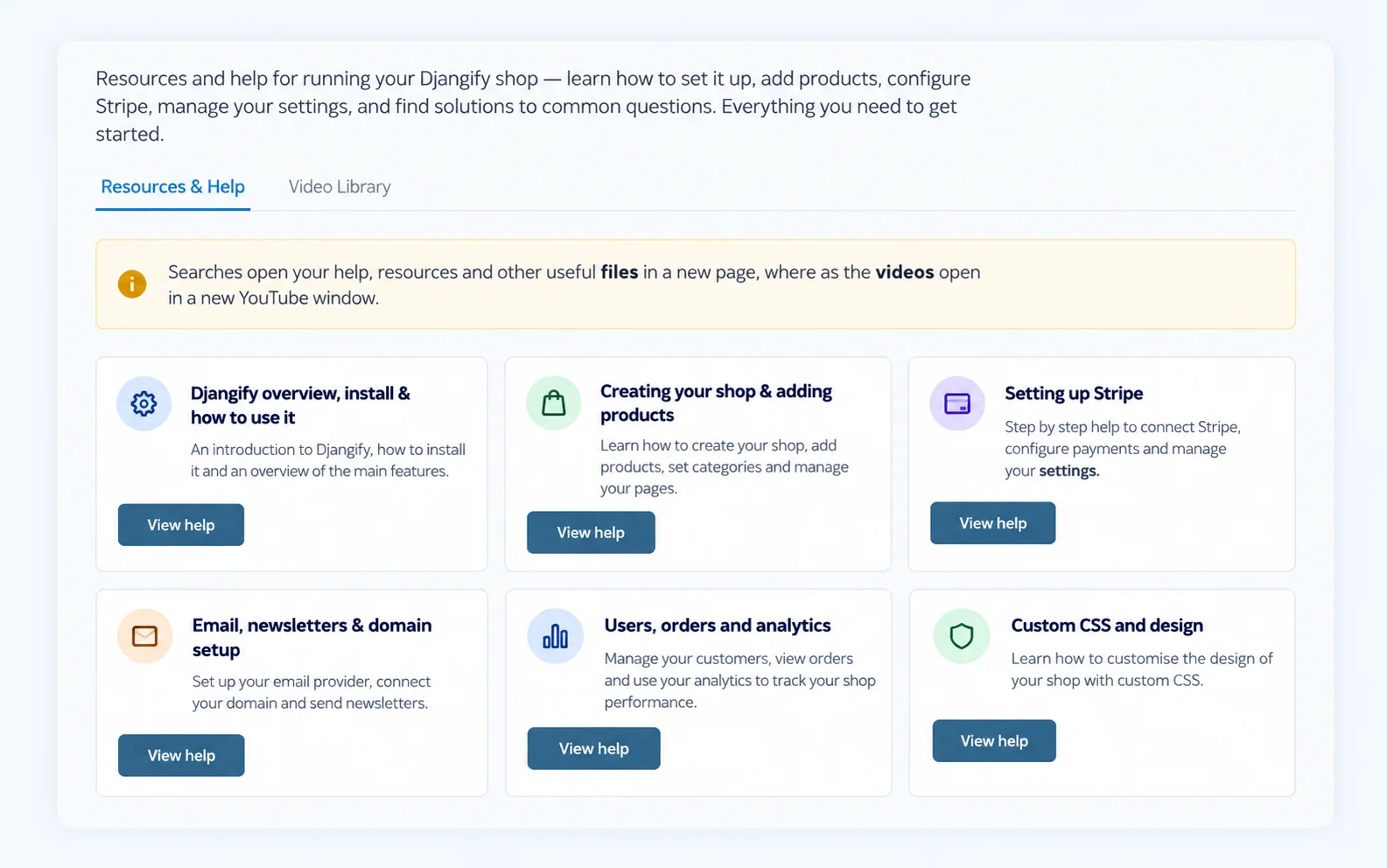 Help getting set up after you log in. AI-Assisted support available.