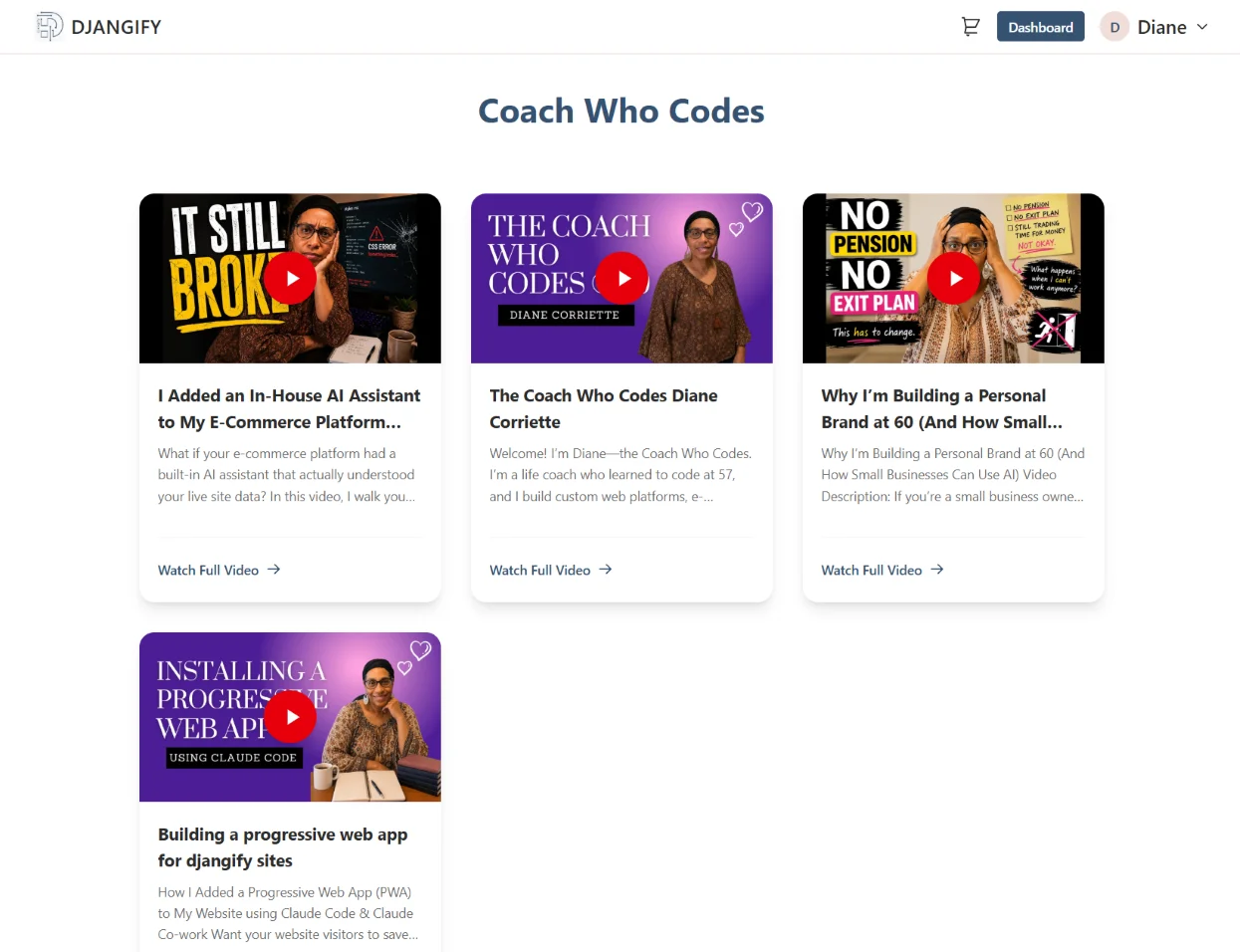 Djangify Video hub
